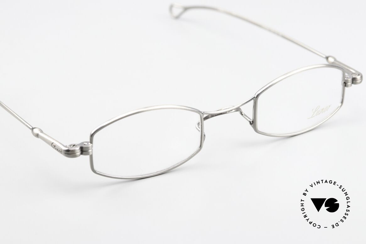 Lunor X-Bridge Oval Square A Classic In Antique Silver, costly frame finish in ANTIQUE-SILVER; really special!, Made for Men and Women