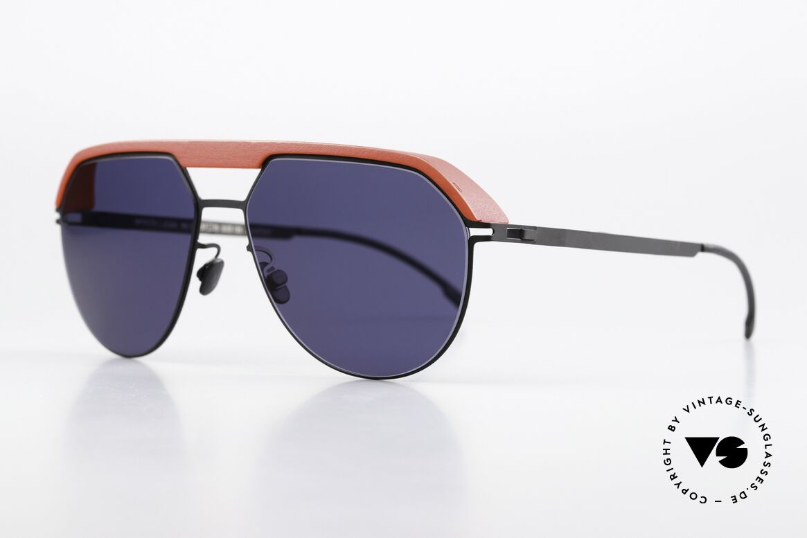 Mykita Leica ML02 Leica Red Black Deep Blue Lens, correspondingly high-quality developed sun lenses, Made for Men