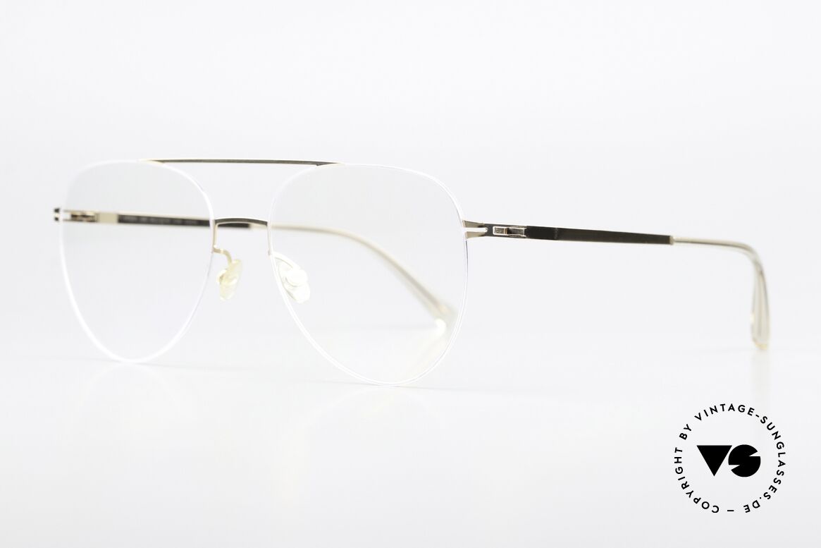 Mykita Jun Thin Frame Ladies And Gents, color code 303 = Silver & Champagne Gold  (unisex), Made for Men and Women