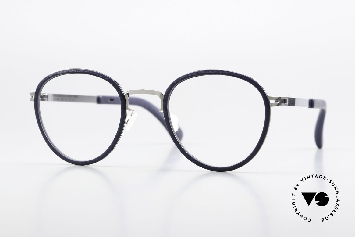 Mykita Mylon Palm Navy Blue / Shiny Silver Frame, MYKITA Mylon HYBRID eyeglass-frame; Palm, Made for Men and Women