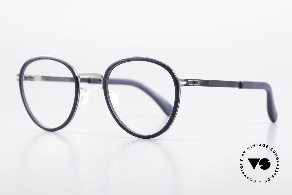 Mykita Mylon Palm Navy Blue / Shiny Silver Frame, 'made in Germany' eyewear for connoisseurs, Made for Men and Women