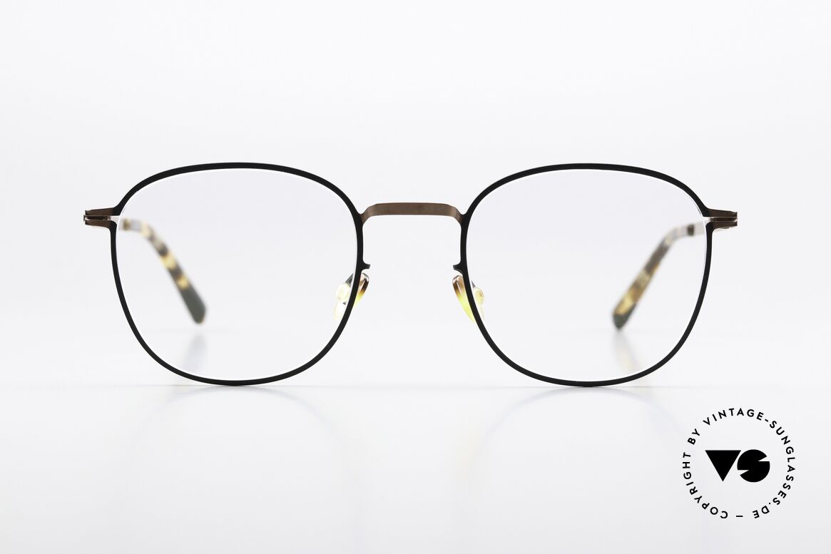 Mykita Andersson Shiny Copper Black Frame, classic square frame design from the LITE collection, Made for Men