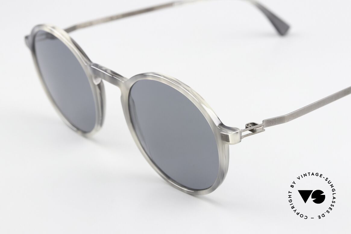 Mykita Kamik Classic Panto Sunglasses, acetate frame front with characteristic Mykita temples, Made for Men and Women