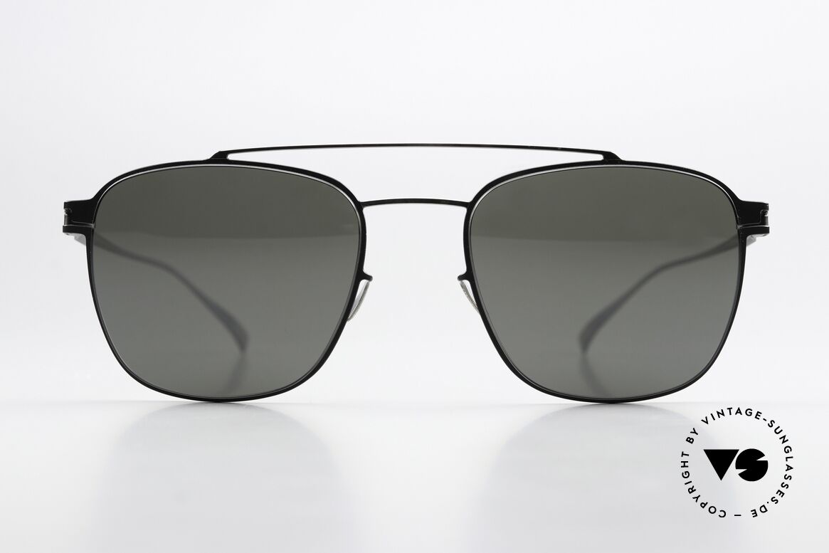 Mykita Hugh Silver Black Mirror Shades, classic men's sunglasses from the NO1 Sun-Collection, Made for Men