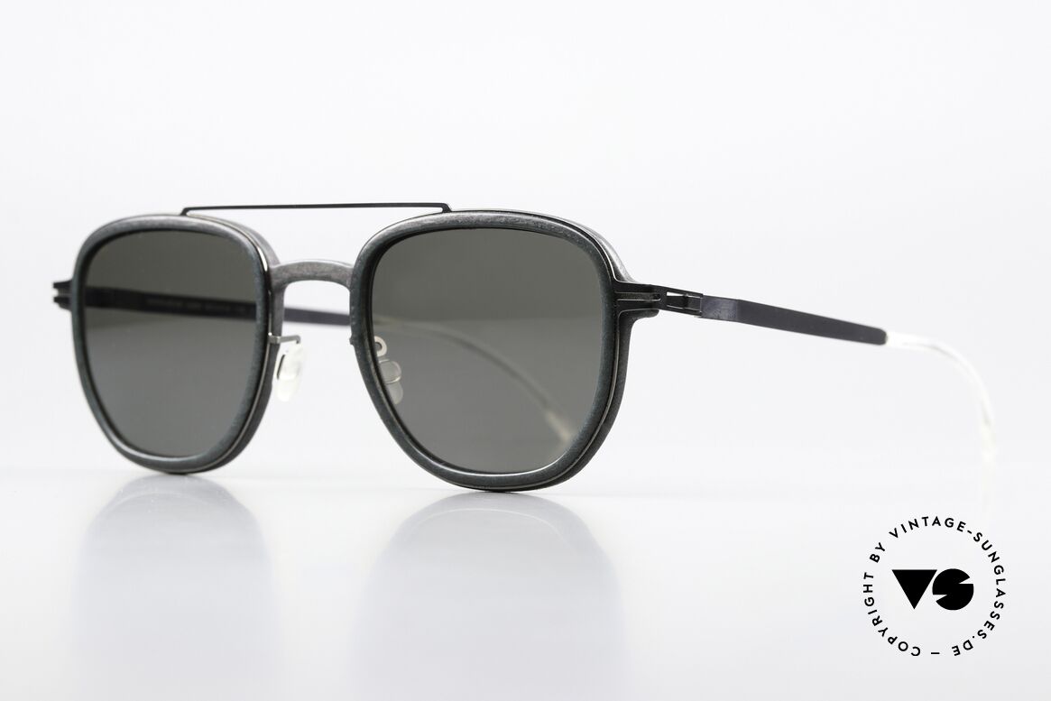 Mykita Mylon Alder With Polarized Sun Lenses, c. 308 (storm grey / shiny graphite polarized), Made for Men