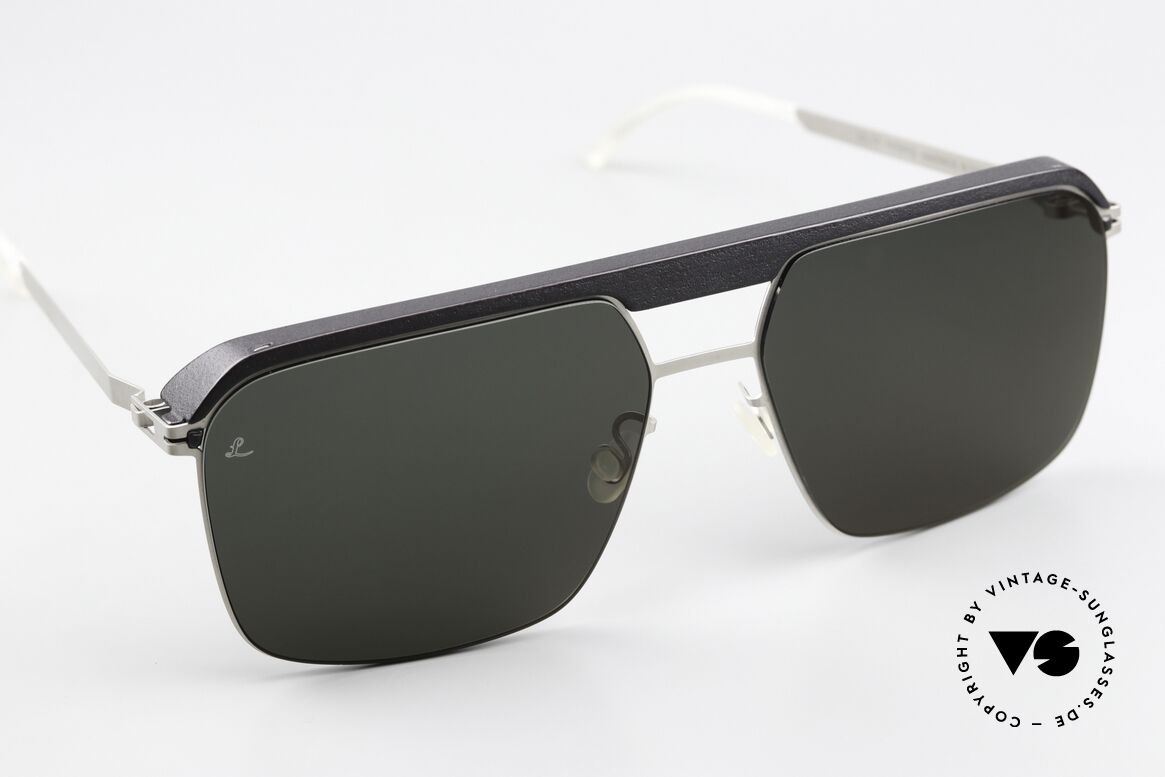 Mykita Leica ML03 Pitch Black / Matte Silver Edition, unworn model; Pitch Black / Matte Silver G15 Leica, Made for Men