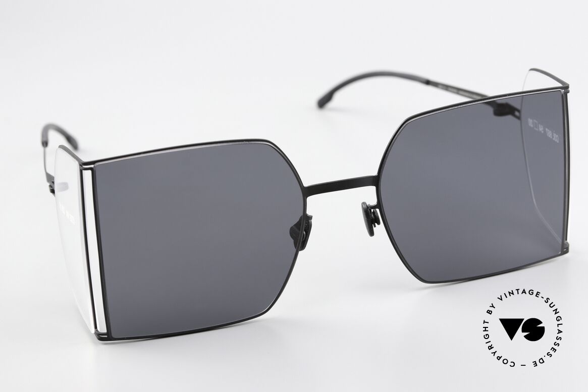 Mykita Helmut Lang HL003 Square Shades Side Lenses, unworn model with case and full original packaging, Made for Men and Women