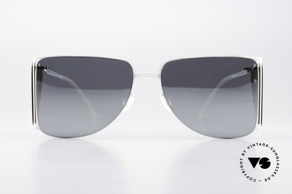 Mykita Helmut Lang HL002 White Silver Flash Mirrored, collaboration with fashion designer HELMUT LANG, Made for Men and Women