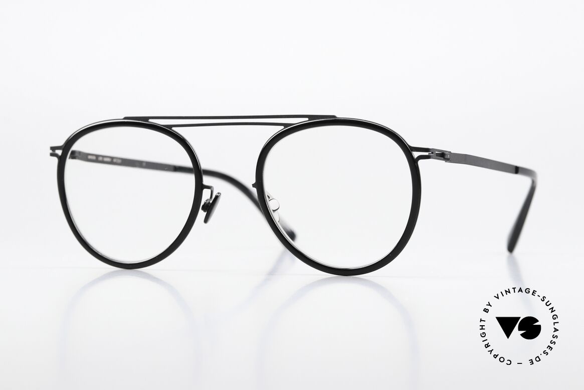 Mykita Maren Black Designer Eyewear Unisex, Mykita glasses, model LITE Maren, size 47-21, col. 909, Made for Men and Women
