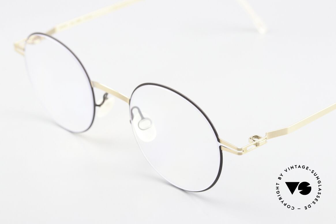 Mykita Yorin Round Eyewear M - L Size, interesting color 285: Champagner Gold / Dark Brown, Made for Men and Women