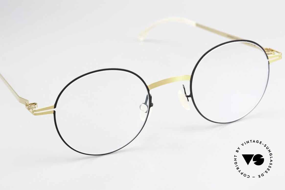 Mykita Yorin Round Specs Gold And Black, well-known top quality (handmade in Germany, Berlin), Made for Men and Women