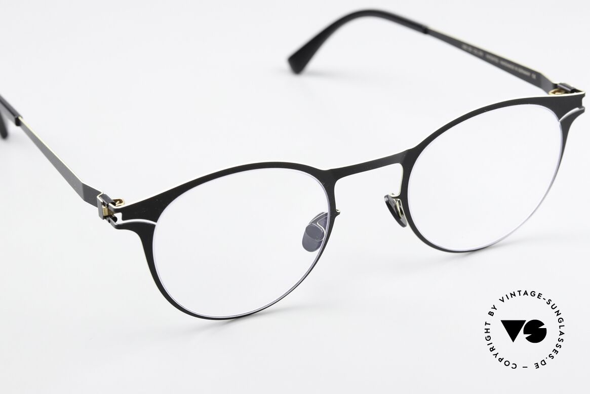 Mykita Maximilian Panto Frame Black Gold Edges, unworn model with full original packaging by MYKITA, Made for Men and Women