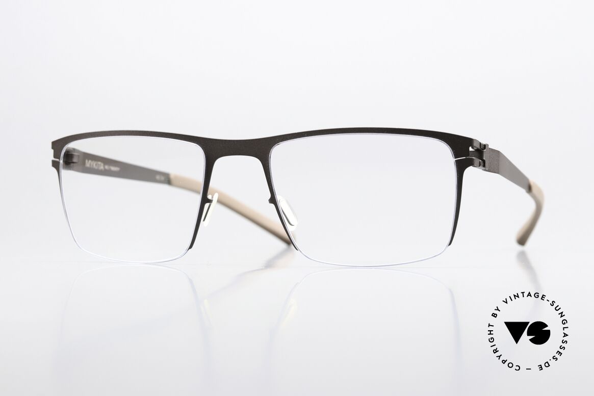 Mykita Monty Square Frame Brown Petrol Blue, Mykita eyeglasses, model Monty, size 52-19, col. 203, Made for Men