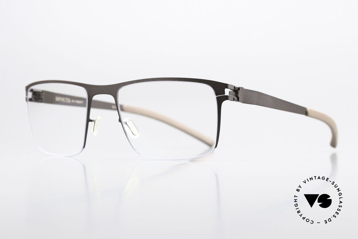 Mykita Monty Square Frame Brown Petrol Blue, color code 203 'Dark Brown Petrol Blue' (men's specs), Made for Men