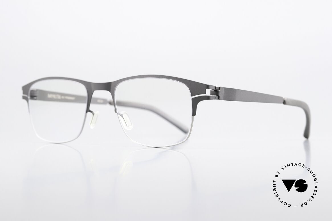 Mykita Fitzgerald No1 Collection From 2014 XL, color code 165 'Silver / Basalt' (striking men's specs), Made for Men