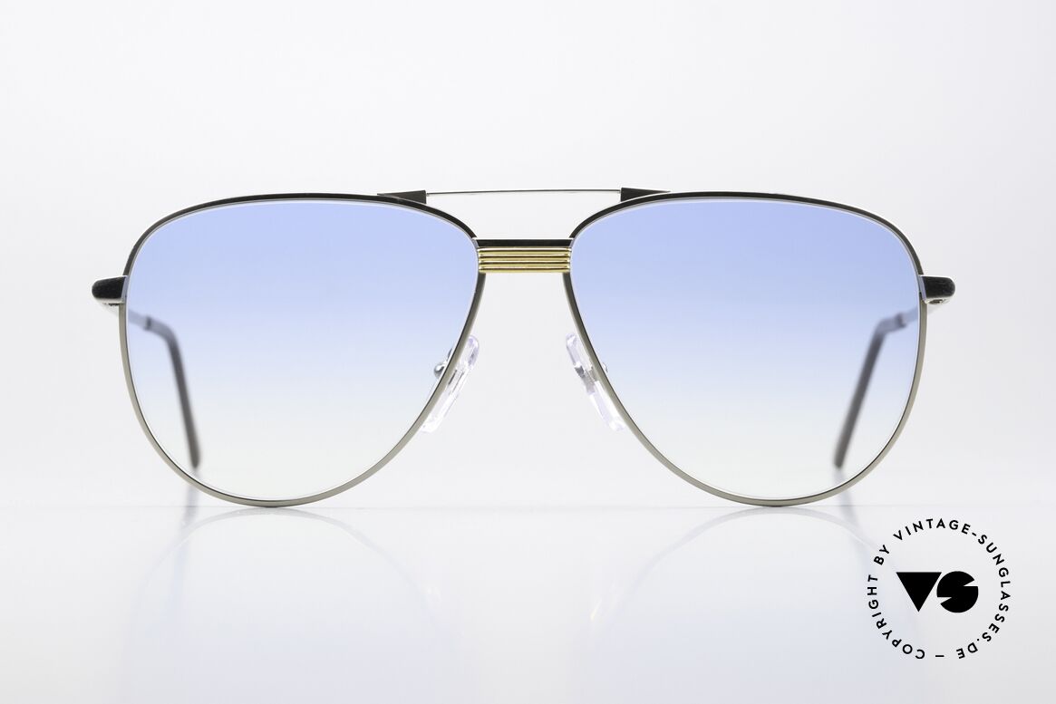 Christian Dior 2330 80's Men's XL Shades Titanium, titanium frame with GOLD-PLATED bridge ; vertu!, Made for Men