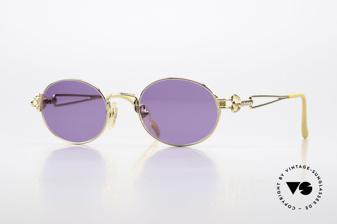 Jean Paul Gaultier 55-6112 90's JPG Designer Sunglasses, high-end oval designer shades by Jean Paul Gaultier, Made for Men and Women