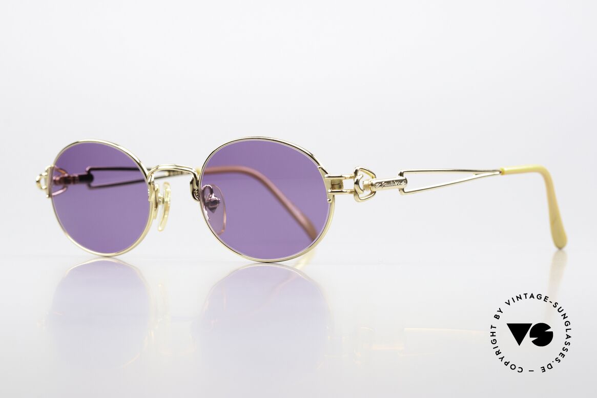 Jean Paul Gaultier 55-6112 90's JPG Designer Sunglasses, furthermore with unique purple sun lenses (100% UV), Made for Men and Women
