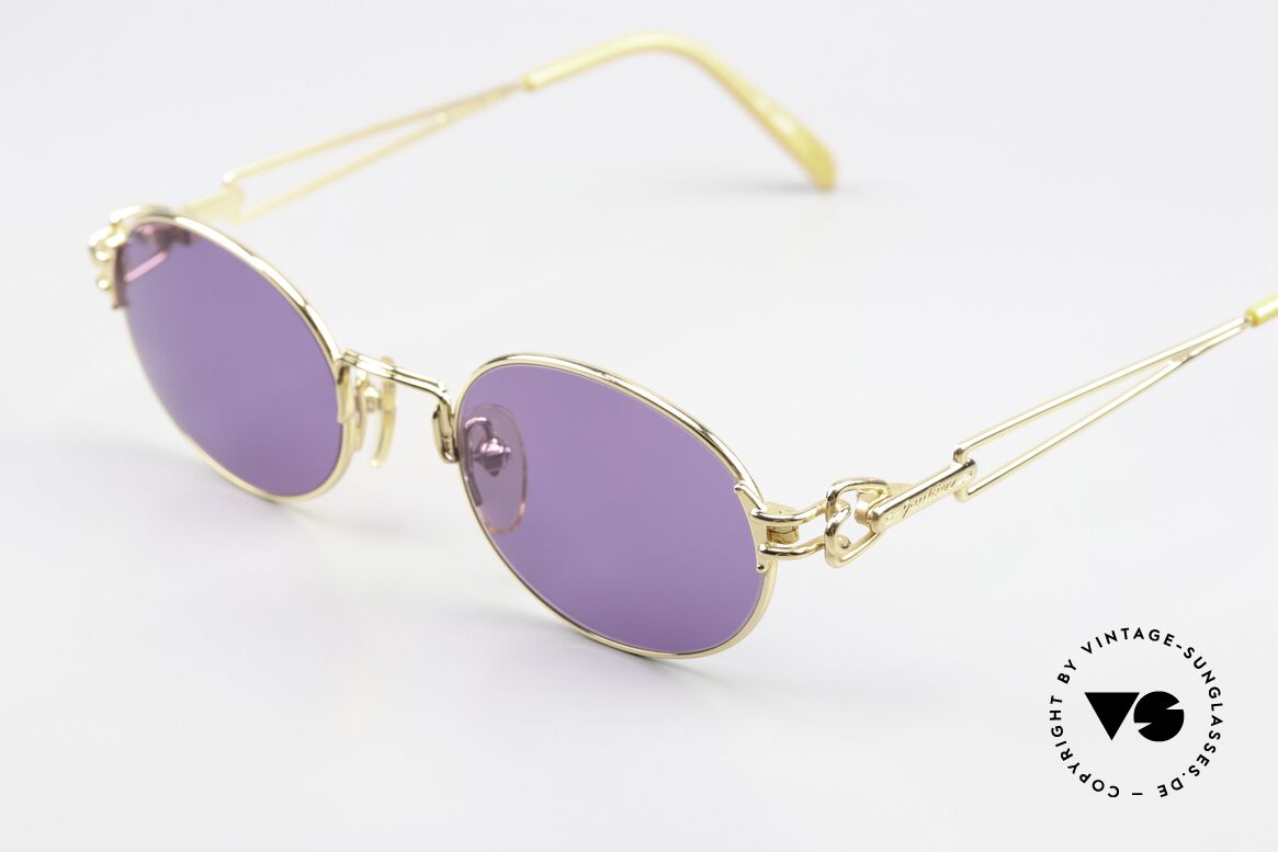 Jean Paul Gaultier 55-6112 90's JPG Designer Sunglasses, interesting design details on frame (typically Gaultier), Made for Men and Women