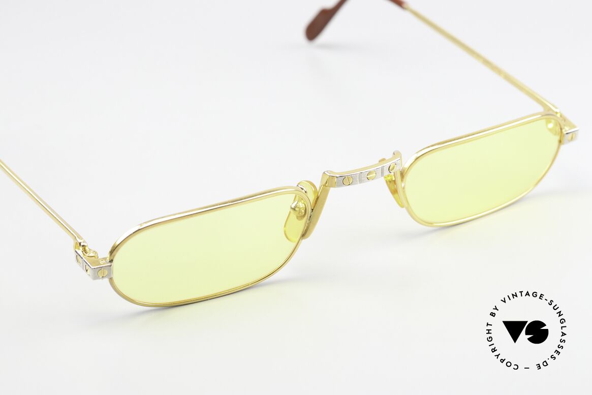 Cartier Demi Lune Santos - L Limited L Version From 1987, 2. hand; great condition (completely refurbished) with case, Made for Men and Women