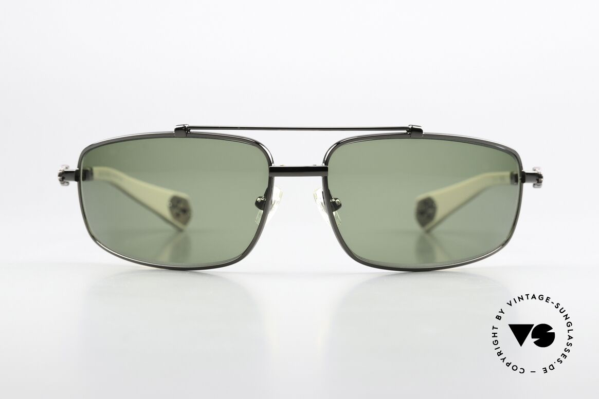 Chrome Hearts Boned Rockstar Sunglasses 2004, very sporty luxury sunglasses for connoisseurs, Made for Men Chrome Hearts Boned Rockstar Sunglasses 2004, very sporty luxury sunglasses for connoisseurs, Made for Men