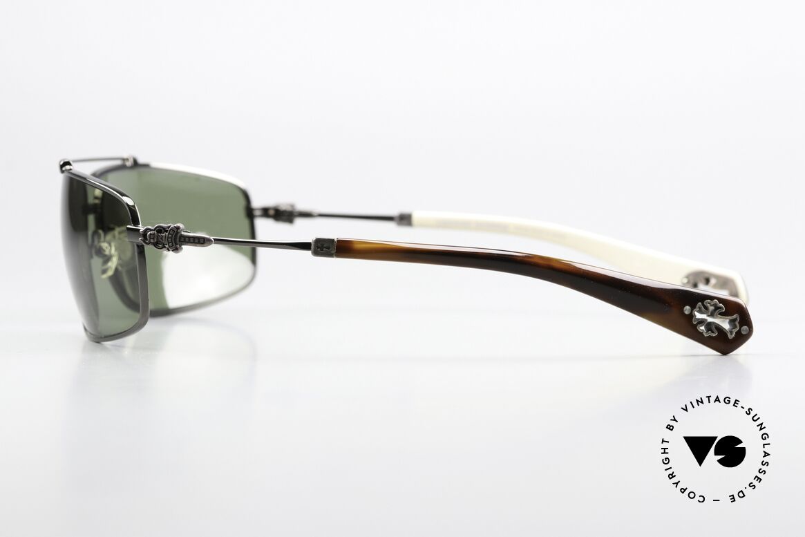 Chrome Hearts Boned Rockstar Sunglasses 2004, very distinctive vintage sunglasses; unworn NOS, Made for Men Chrome Hearts Boned Rockstar Sunglasses 2004, very distinctive vintage sunglasses; unworn NOS, Made for Men