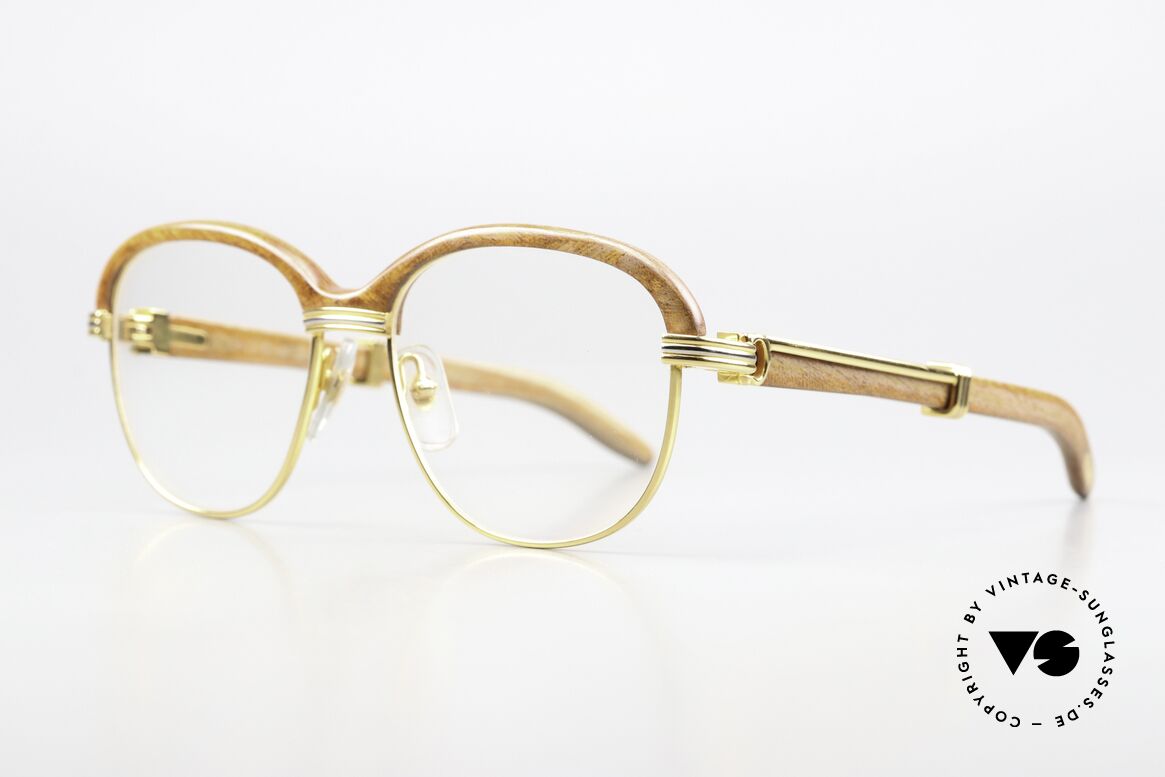 Cartier Malmaison Diego Maradona Wood Glasses, precious CARTIER eyeglass-frame; 22ct GOLD-plated, Made for Men and Women Cartier Malmaison Diego Maradona Wood Glasses, precious CARTIER eyeglass-frame; 22ct GOLD-plated, Made for Men and Women