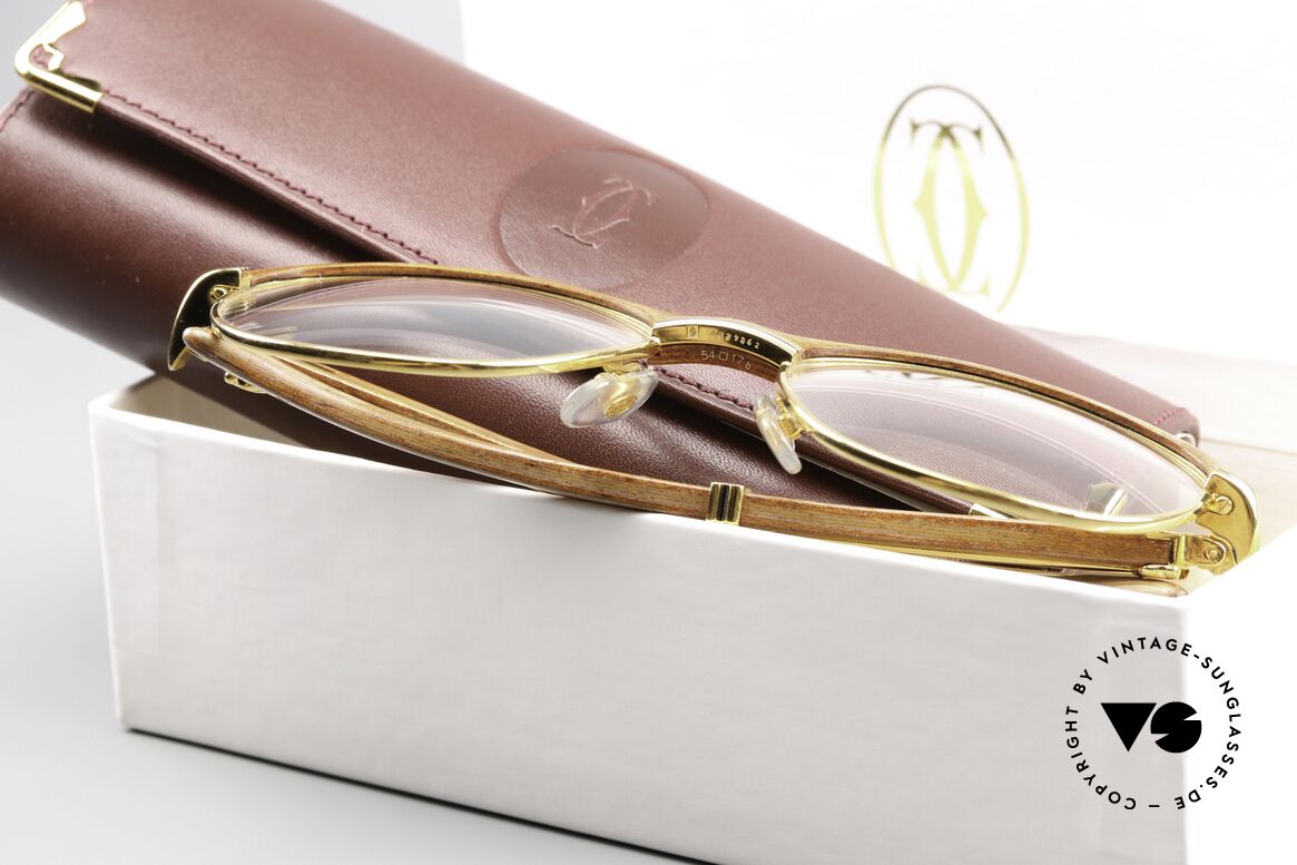 Cartier Malmaison Diego Maradona Wood Glasses, Size: small, Made for Men and Women Cartier Malmaison Diego Maradona Wood Glasses, Size: small, Made for Men and Women