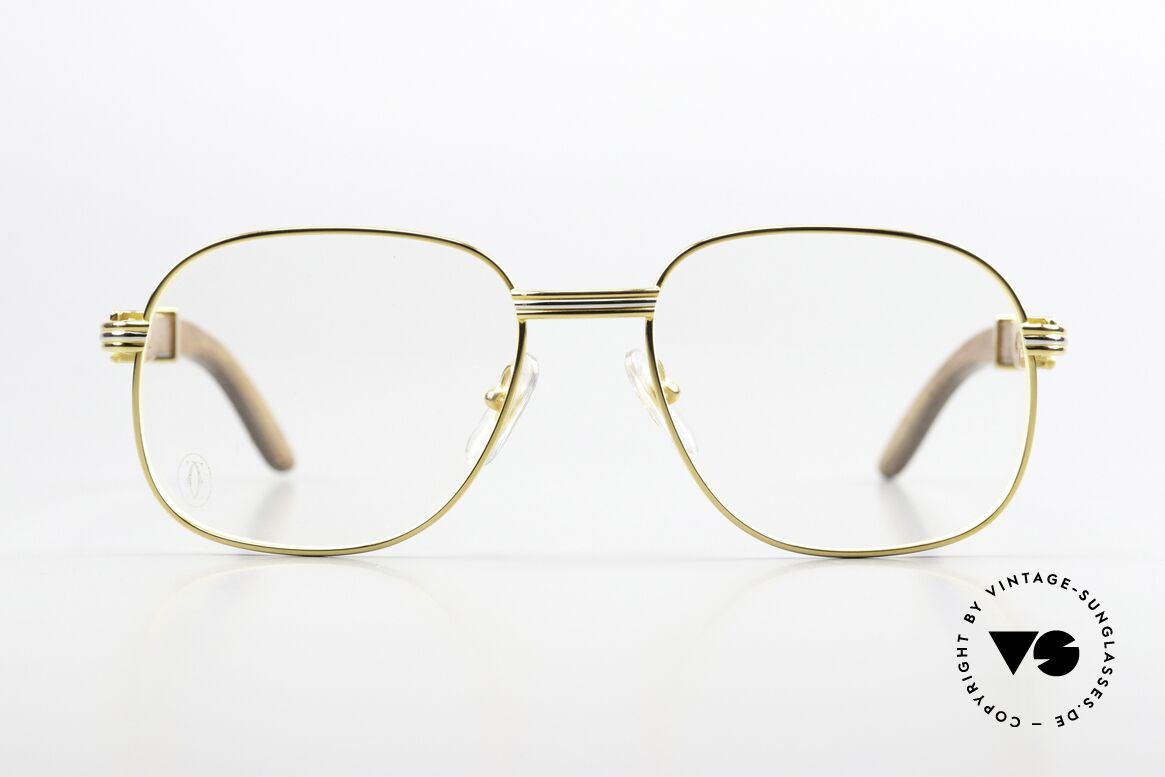 Cartier Monceau Bubinga Precious Wood Glasses, made of African BUBINGA WOOD in size 55°18, 140, Made for Men and Women Cartier Monceau Bubinga Precious Wood Glasses, made of African BUBINGA WOOD in size 55°18, 140, Made for Men and Women