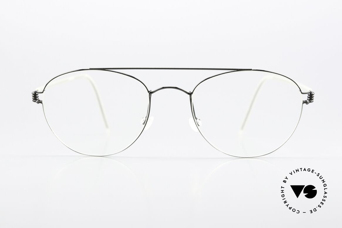 Lindberg Christoffer Air Titan Rim Men's And Women's Eyewear, noble panto model with crossbar: color K108M/ PU9, Made for Men and Women Lindberg Christoffer Air Titan Rim Men's And Women's Eyewear, noble panto model with crossbar: color K108M/ PU9, Made for Men and Women