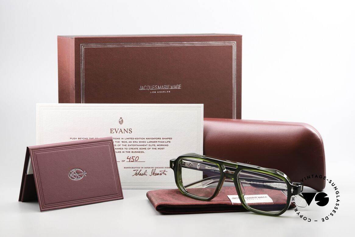 Jacques Marie Mage Evans Thick Acetate Eyeglasses, Size: large, Made for Men and Women