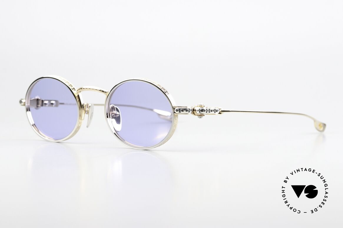 Chrome Hearts Honey Dipped Advertising Campaign Model, oval titanium frame with many intricate engravings, Made for Men and Women Chrome Hearts Honey Dipped Advertising Campaign Model, oval titanium frame with many intricate engravings, Made for Men and Women