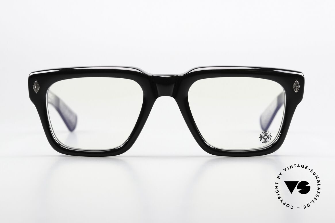 Chrome Hearts Gnarlin Men's Eyeglasses 925 Silver, striking acetate frame with rock star attitude, Made for Men Chrome Hearts Gnarlin Men's Eyeglasses 925 Silver, striking acetate frame with rock star attitude, Made for Men