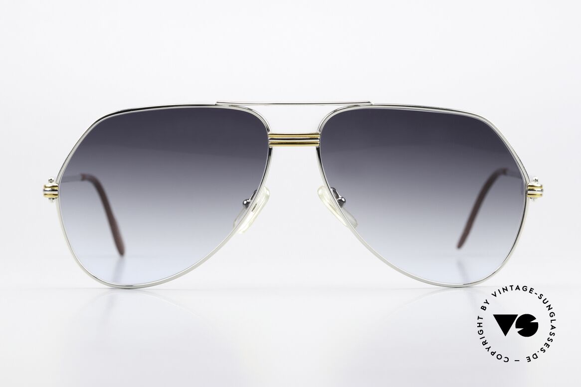 Cartier Vendome LC - L Platinum Sunglasses Aviator 80s, Vendome = the most famous eyewear design by CARTIER, Made for Men Cartier Vendome LC - L Platinum Sunglasses Aviator 80s, Vendome = the most famous eyewear design by CARTIER, Made for Men