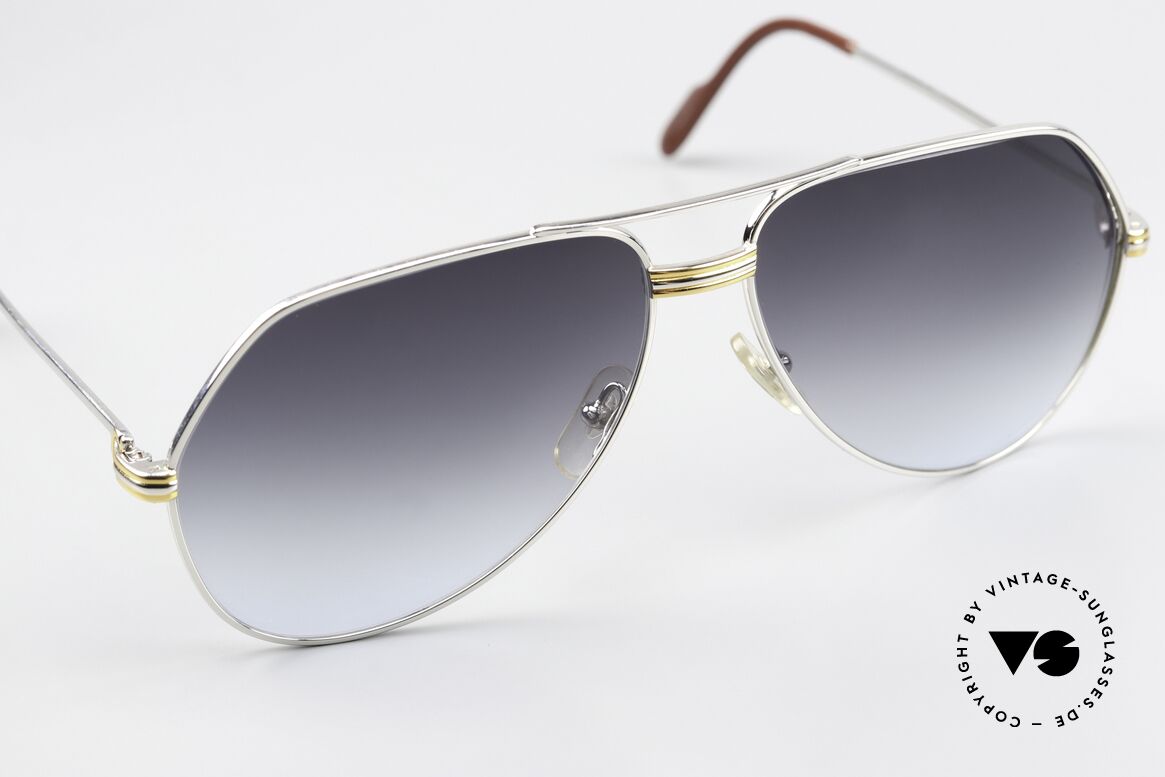 Cartier Vendome LC - L Platinum Sunglasses Aviator 80s, 2. hand, but in mint condition (like new) with orig. case, Made for Men Cartier Vendome LC - L Platinum Sunglasses Aviator 80s, 2. hand, but in mint condition (like new) with orig. case, Made for Men