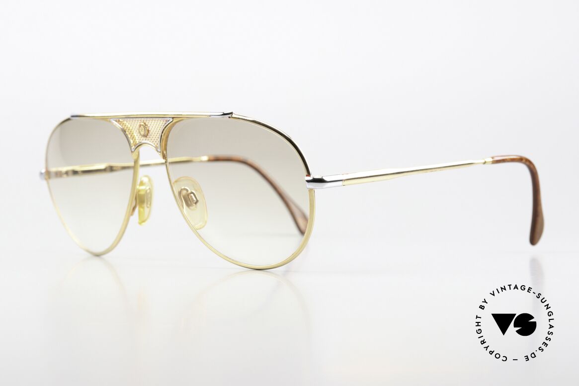 St. Moritz 404 Glasses With Jupiter Symbol, gold-plated & spring-hinge temples with root wood decor, Made for Men and Women St. Moritz 404 Glasses With Jupiter Symbol, gold-plated & spring-hinge temples with root wood decor, Made for Men and Women