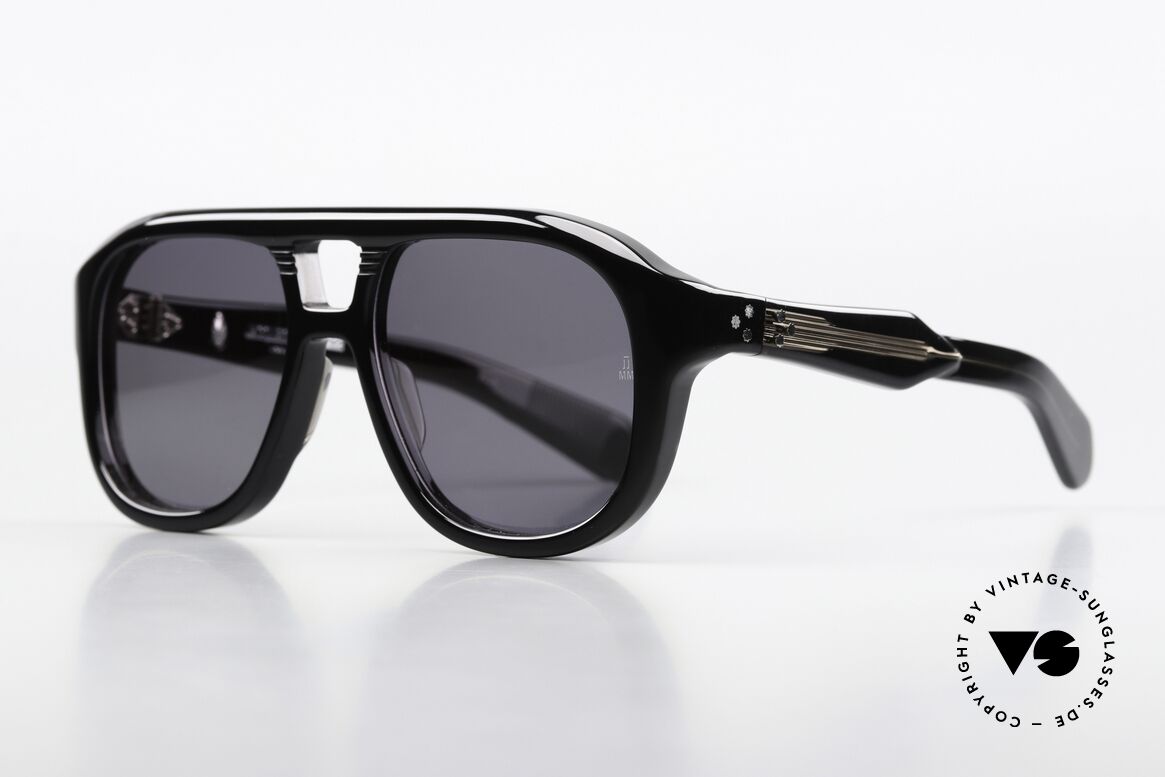 Jacques Marie Mage Jasper JMM 70's Inspired Aviators, color code: RAVEN, Limited Edition in size 55-17, Made for Men and Women Jacques Marie Mage Jasper JMM 70's Inspired Aviators, color code: RAVEN, Limited Edition in size 55-17, Made for Men and Women