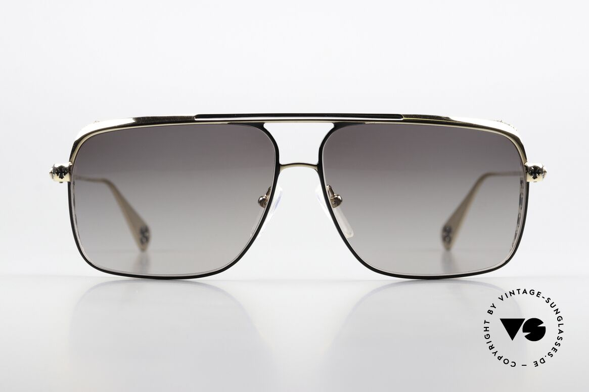 Chrome Hearts Boneyard II Titanium Shades Gold Plated, titanium luxury sunglasses, GP = Gold Plated, Made for Men Chrome Hearts Boneyard II Titanium Shades Gold Plated, titanium luxury sunglasses, GP = Gold Plated, Made for Men