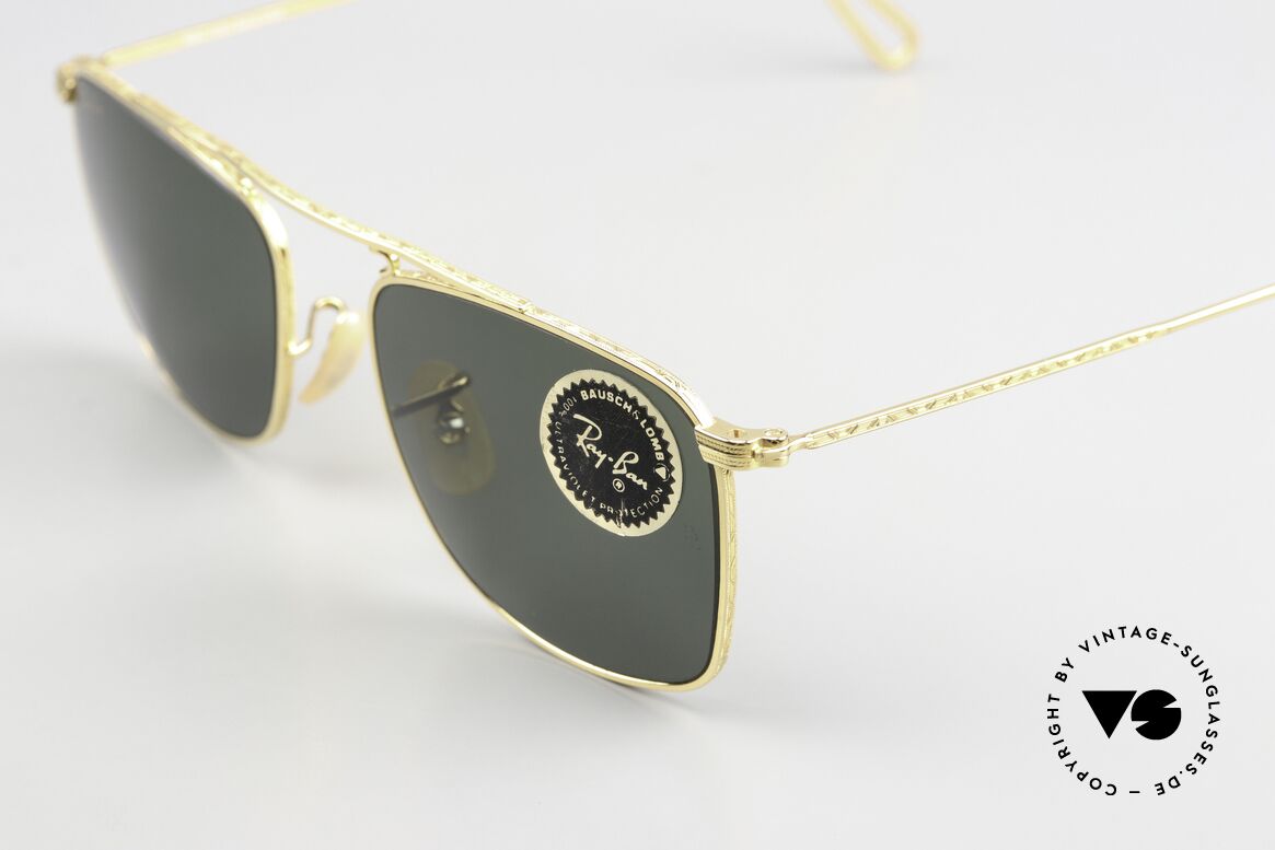 Ray Ban Vintage Rectangle Old Bausch&Lomb USA Shades, unworn rarity in SMALL size (incl. original RB case), Made for Men and Women Ray Ban Vintage Rectangle Old Bausch&Lomb USA Shades, unworn rarity in SMALL size (incl. original RB case), Made for Men and Women