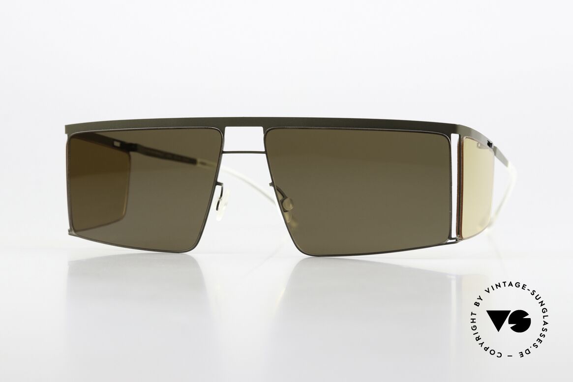 Mykita Helmut Lang HL001 Camou Green Jelly Yellow Sides, Mykita sunglasses, Mod. HL001, size 57/13, col. 870, Made for Men and Women Mykita Helmut Lang HL001 Camou Green Jelly Yellow Sides, Mykita sunglasses, Mod. HL001, size 57/13, col. 870, Made for Men and Women