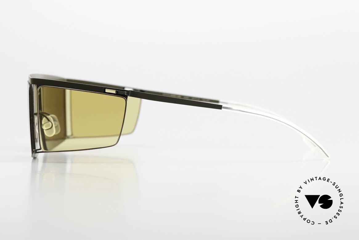 Mykita Helmut Lang HL001 Camou Green Jelly Yellow Sides, unworn model with case and full original packaging, Made for Men and Women Mykita Helmut Lang HL001 Camou Green Jelly Yellow Sides, unworn model with case and full original packaging, Made for Men and Women
