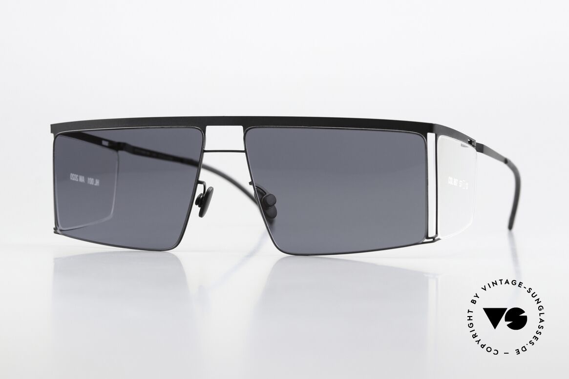 Mykita Helmut Lang HL001 Black Clear Sides Darkgrey, Mykita sunglasses, Mod. HL001, size 57/13, col. 887, Made for Men and Women Mykita Helmut Lang HL001 Black Clear Sides Darkgrey, Mykita sunglasses, Mod. HL001, size 57/13, col. 887, Made for Men and Women