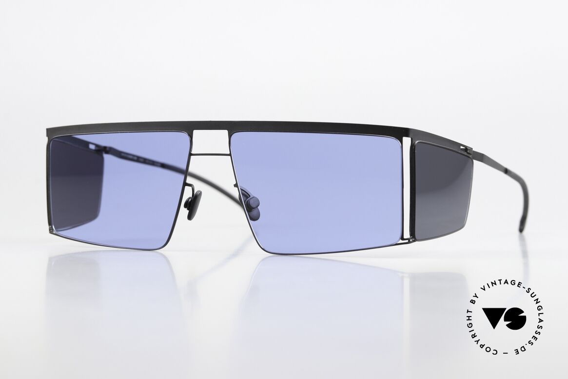 Mykita Helmut Lang HL001 Black Sides Superblue Solid, Mykita sunglasses, Mod. HL001, size 57/13, col. 868, Made for Men and Women Mykita Helmut Lang HL001 Black Sides Superblue Solid, Mykita sunglasses, Mod. HL001, size 57/13, col. 868, Made for Men and Women