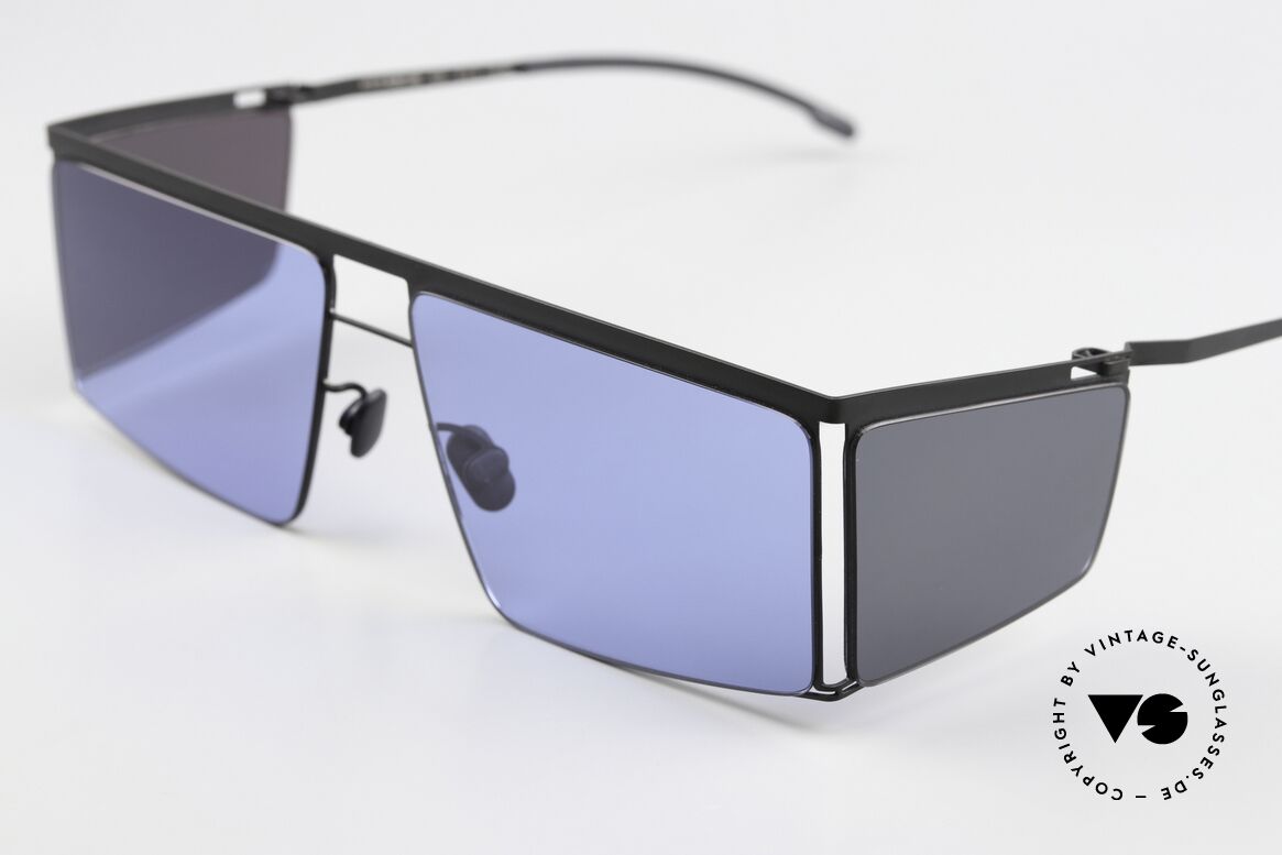 Mykita Helmut Lang HL001 Black Sides Superblue Solid, color 868: 'Black / Dark Grey Sides Superblue Solid', Made for Men and Women Mykita Helmut Lang HL001 Black Sides Superblue Solid, color 868: 'Black / Dark Grey Sides Superblue Solid', Made for Men and Women