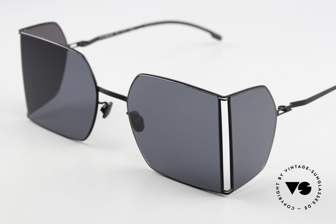 Mykita Helmut Lang HL003 Minimalist-Avant-Garde Frame, black frame with black side shields (color code 868), Made for Men and Women Mykita Helmut Lang HL003 Minimalist-Avant-Garde Frame, black frame with black side shields (color code 868), Made for Men and Women