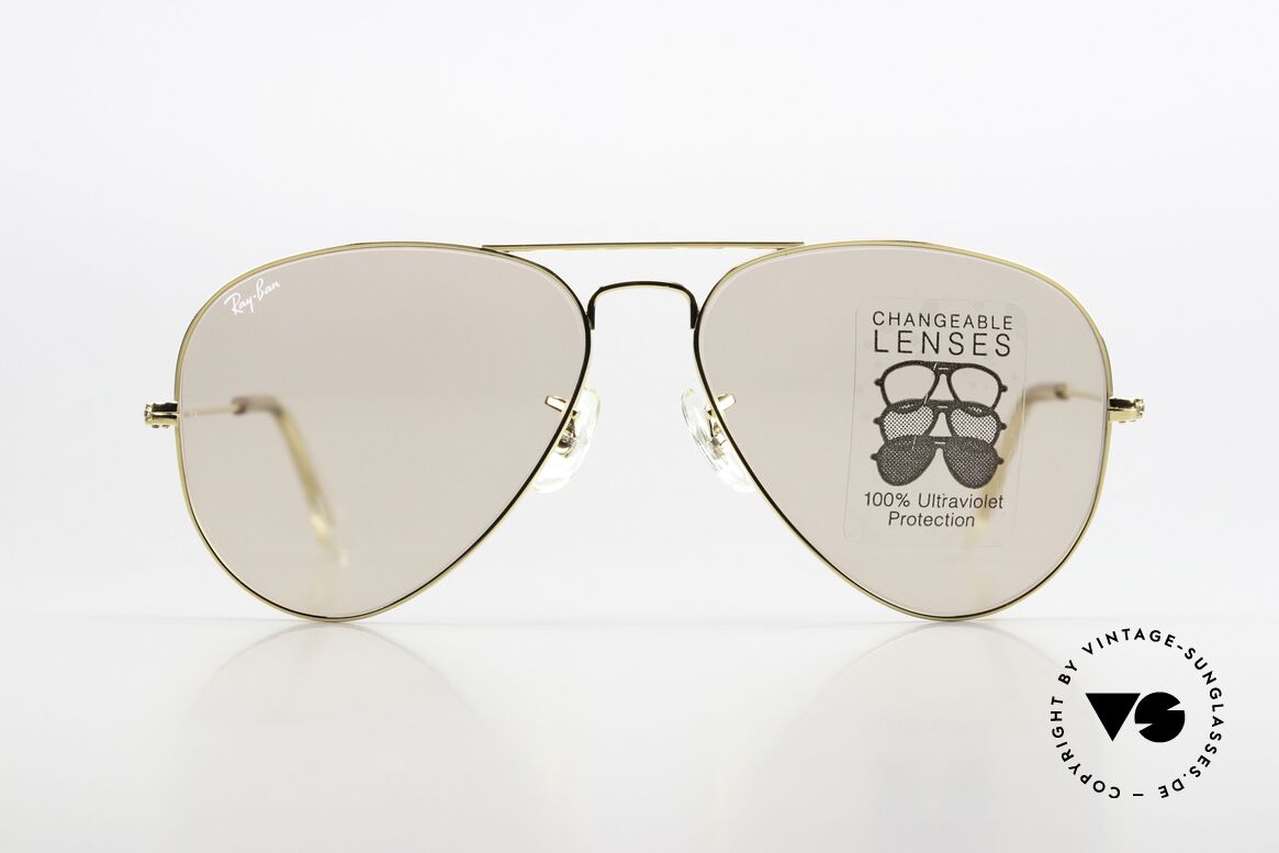 Ray Ban Large Metal Changeable Lenses B&L USA, legendary aviator design in best quality (high-end), Made for Men and Women Ray Ban Large Metal Changeable Lenses B&L USA, legendary aviator design in best quality (high-end), Made for Men and Women