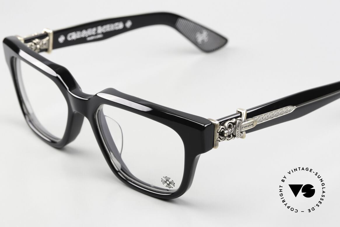 Chrome Hearts Vagillionaire II Men's Eyeglasses 925 Silver, world-famous through the biker & rocker scenes, Made for Men Chrome Hearts Vagillionaire II Men's Eyeglasses 925 Silver, world-famous through the biker & rocker scenes, Made for Men