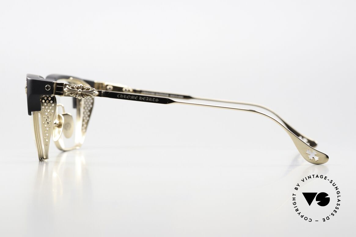 Chrome Hearts LGMA Luxury Eyewear Titanium Gold, orig. Chrome Hearts DEMO lens, size 54-18, Made for Men