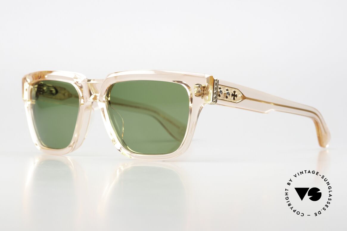 Chrome Hearts Midixathrill I Frame PCRYS Pink Crystal Color, Pink Crystal & costly 18kt gold-plated decor, Made for Men and Women