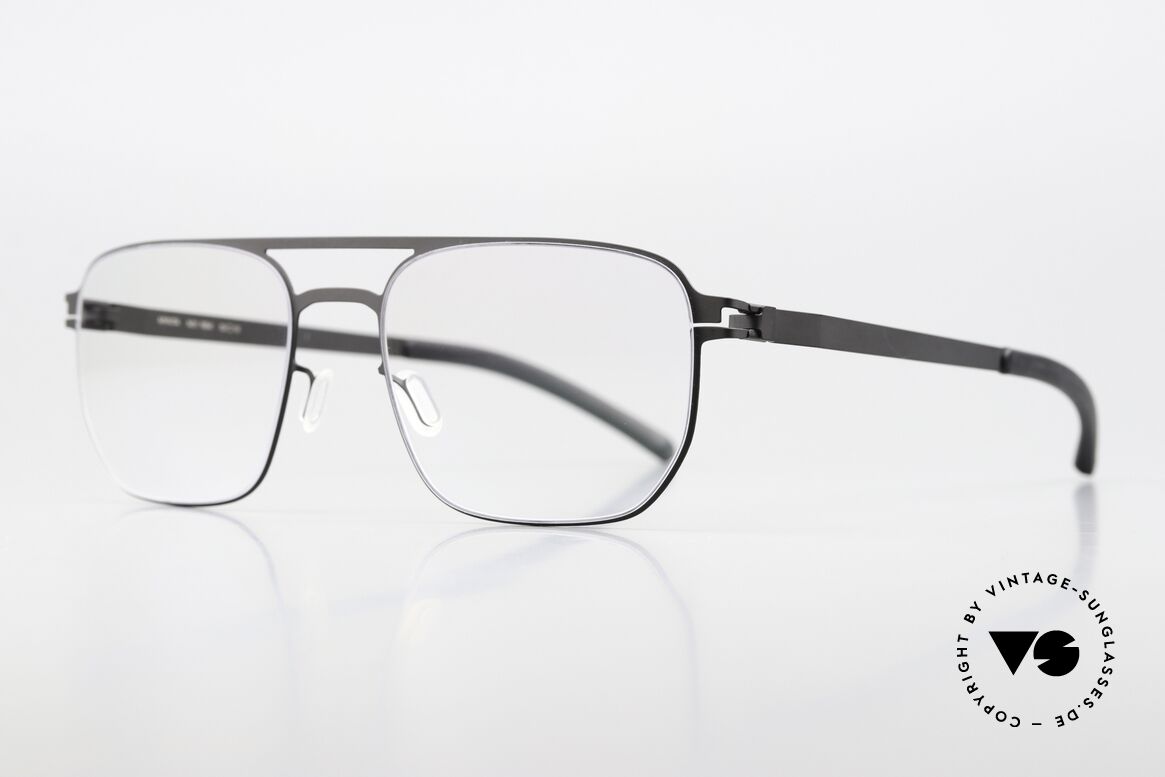 Mykita Rem Men's Frame Double Bridge Black, with double bridge in timeless coloring 002 = 'black', Made for Men Mykita Rem Men's Frame Double Bridge Black, with double bridge in timeless coloring 002 = 'black', Made for Men
